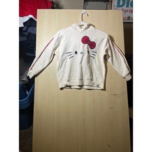 Wonder Nation Hello Kitty Friends Cream Hoodie Sweatshirt Kids Size M 7-8